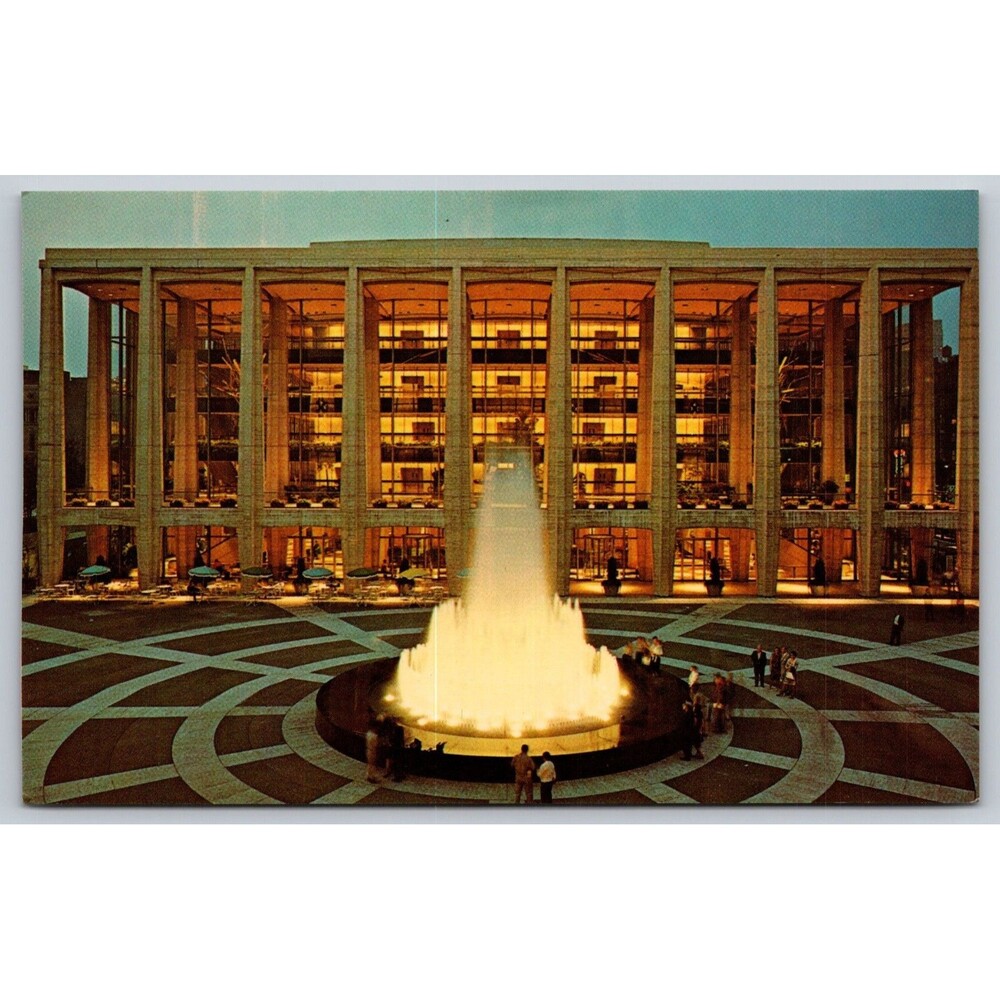 Postcard New York Lincoln Center for the Performing Arts Avery Fisher Hall c1973